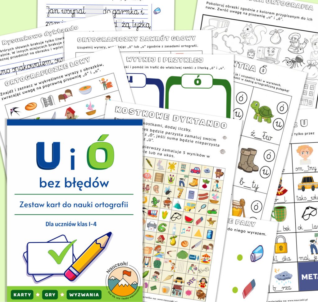 Opis zestawu: Bez Błędów – Ortografia U i Ó