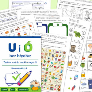 Opis zestawu: Bez Błędów – Ortografia U i Ó
