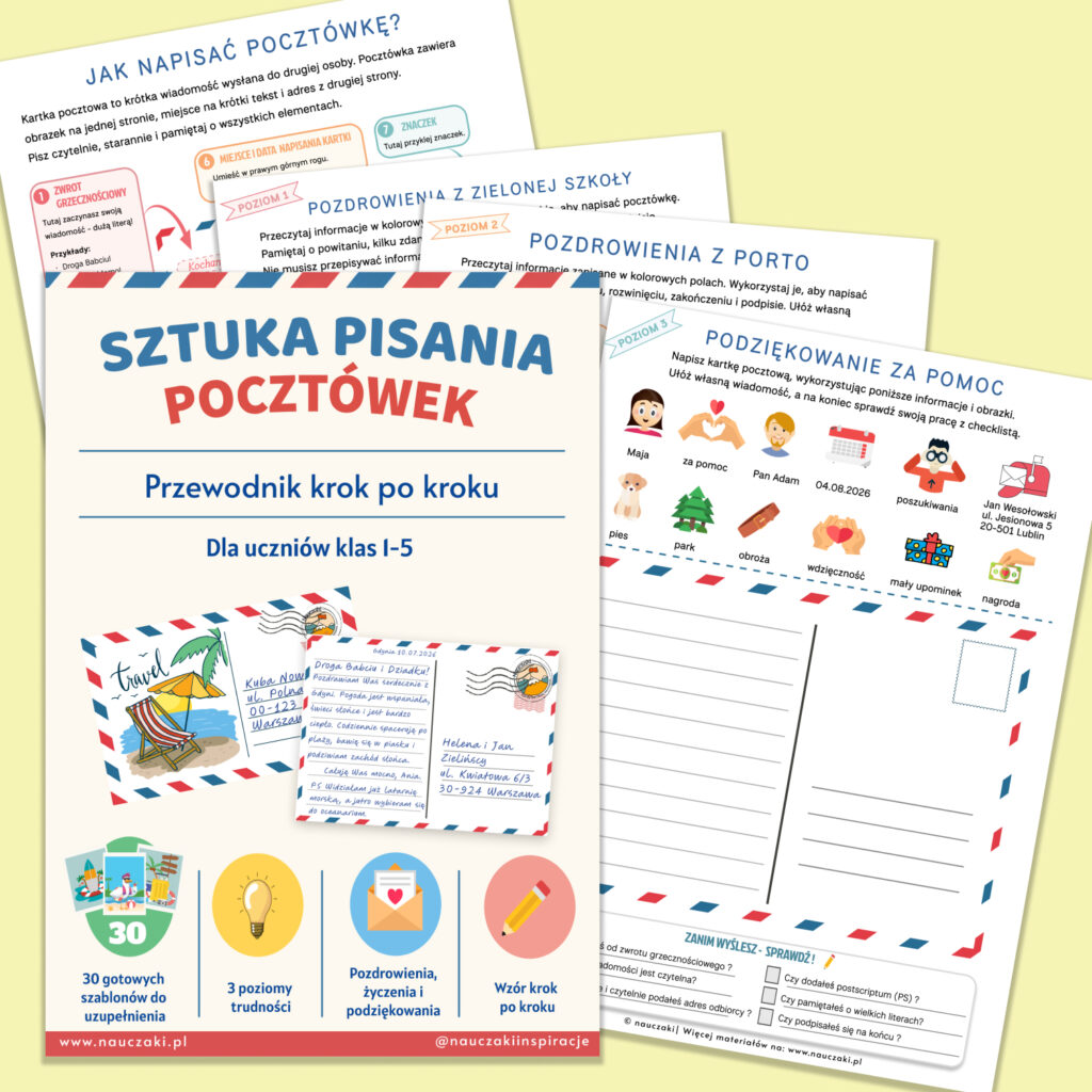 sztuka pisania pocztowek