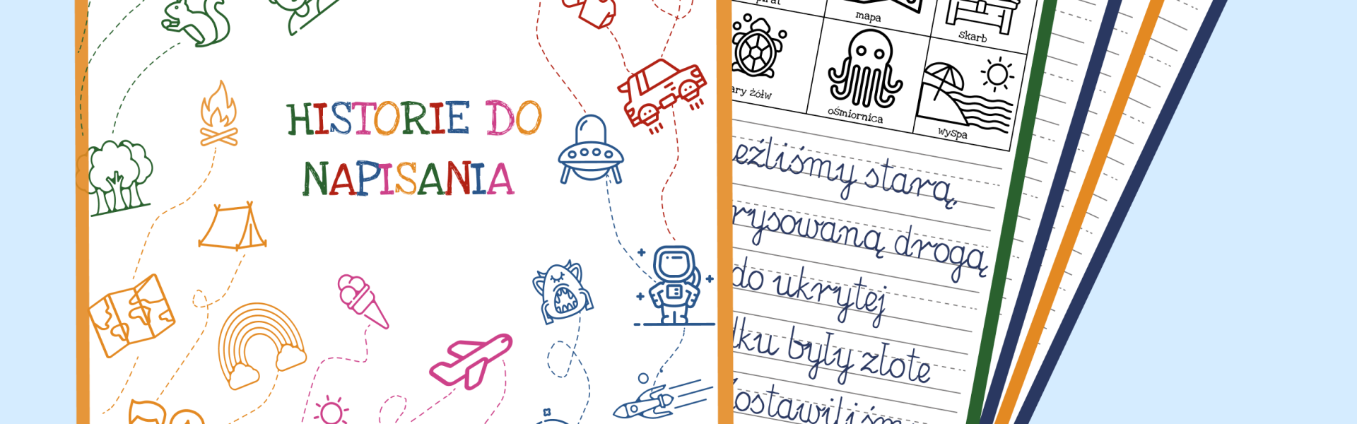 kreatywne szablony do nauki pisania dla dzieci