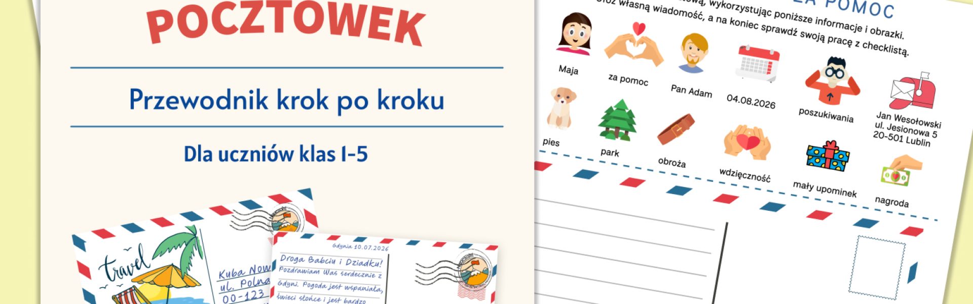 sztuka pisania pocztowek